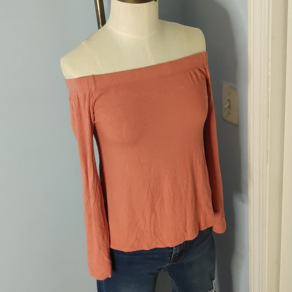 Off the shoulder long sleeve
